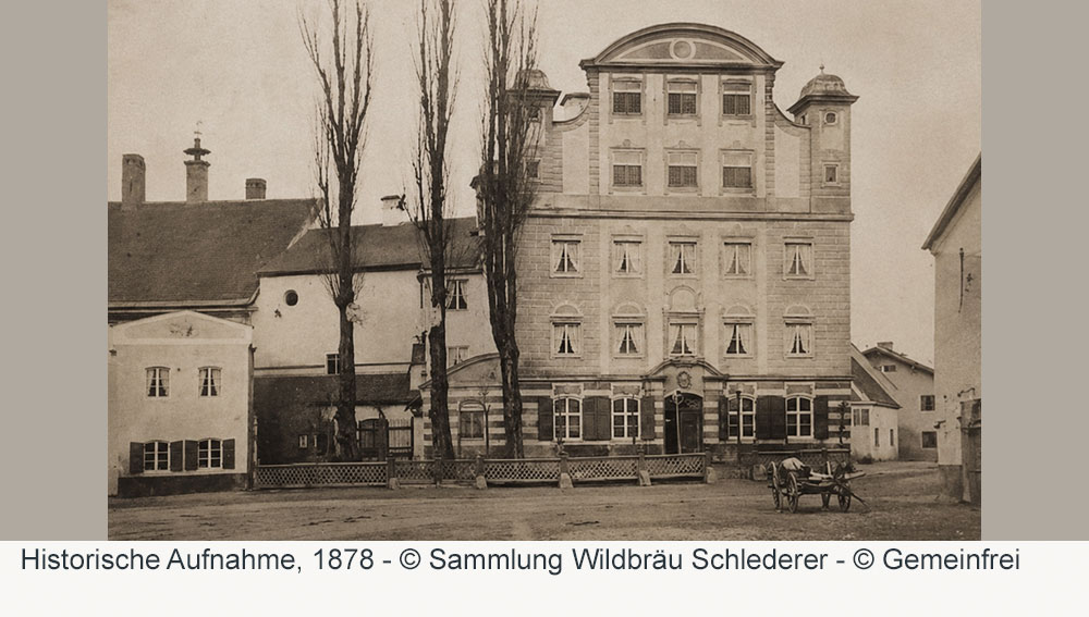 Adelssitz Grafing - Historische Aufnahme, 1878 Adelssitz Grafing im Landkreis Ebersberg