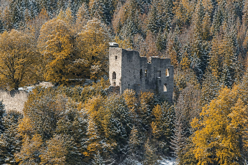 Burgruine Karlstein Burgruine Karlstein im Landkreis Berchtesgadener Land