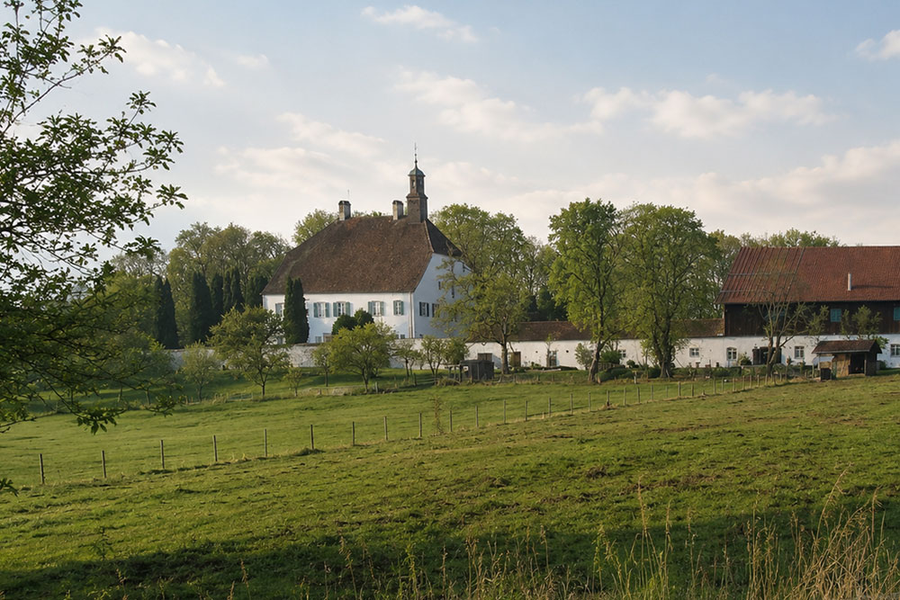 Schloss Rößlberg (Rößlsberg, Rösselsberg, Gut Rößlberg) im Landkreis Starnberg