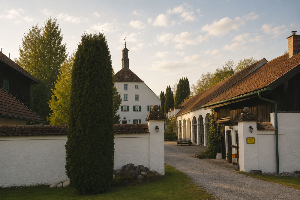 Schloss Rößlberg (Rößlsberg, Rösselsberg, Gut Rößlberg) im Landkreis Starnberg