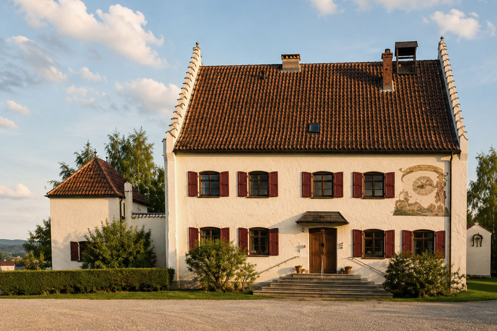 Herrenhaus Tiefenbrunn (Gut Tiefenbrunn) im Landkreis Starnberg