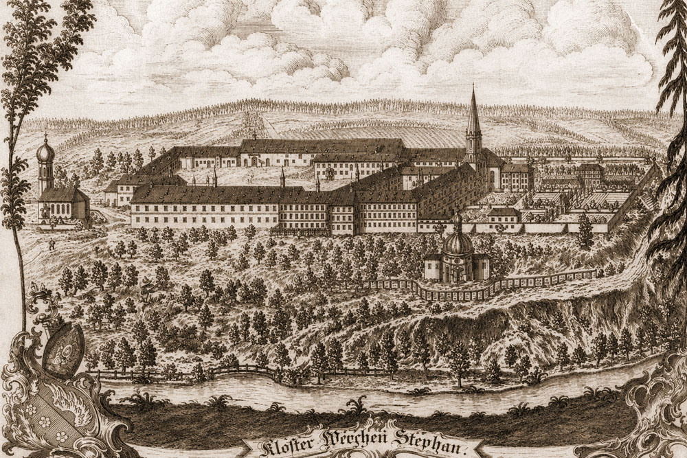 Kloster Weihenstephan (ehemalige Abtei der Benediktiner und früheres Säkularkanonikerstift) im Landkreis Freising
