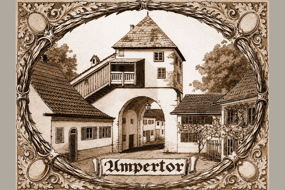 Stadtbefestigung Moosburg (an der Isar) - „Ampertor“ – Notgeld der Stadt Moosburg, 1921 Stadtbefestigung Moosburg (an der Isar) im Landkreis Freising