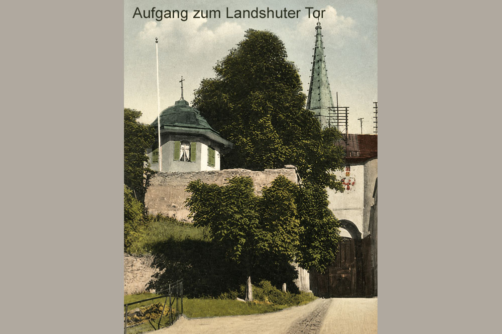 Stadtbefestigung Neuötting – Historische Ansichtskarte Stadtbefestigung Neuötting im Landkreis Altötting