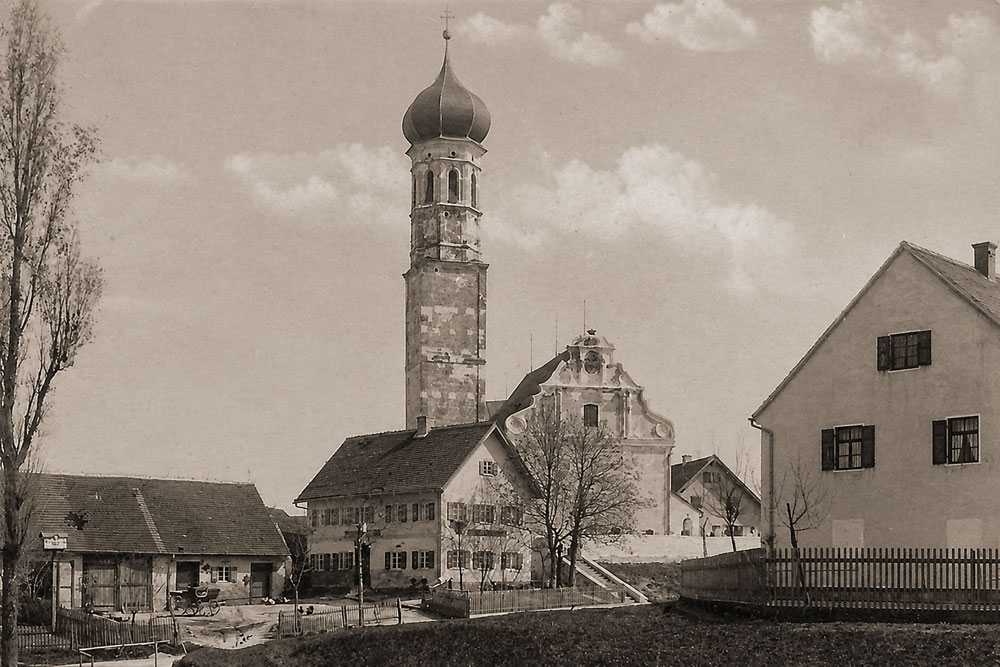 Schloss Aufkirchen - Historische Ansicht Schloss Aufkirchen im Landkreis Fürstenfeldbruck