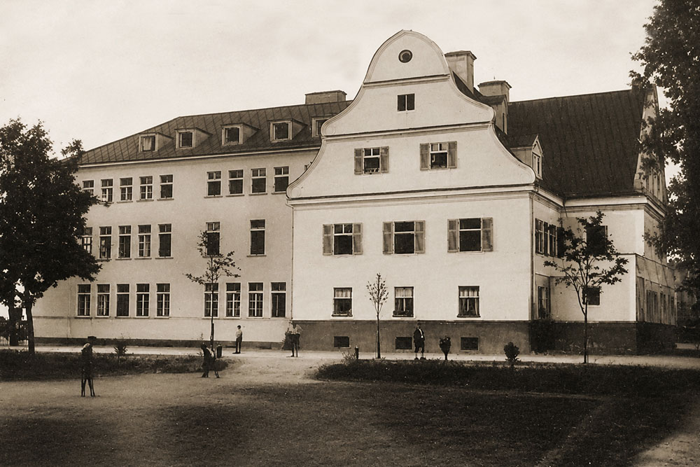 Schloss Birkeneck (Schloss Bircheneck) - Historische Echtfotokarte, 1916 gelaufen Schloss Birkeneck (Schloss Bircheneck) im Landkreis Freising