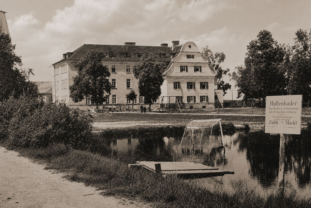 Schloss Birkeneck (Schloss Bircheneck) - Historische Grußkarte, 1944 gelaufen Schloss Birkeneck (Schloss Bircheneck) im Landkreis Freising