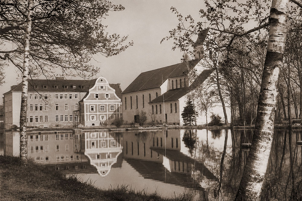 Schloss Birkeneck (Schloss Bircheneck) - Historische Ansichtskarte Schloss Birkeneck (Schloss Bircheneck) im Landkreis Freising