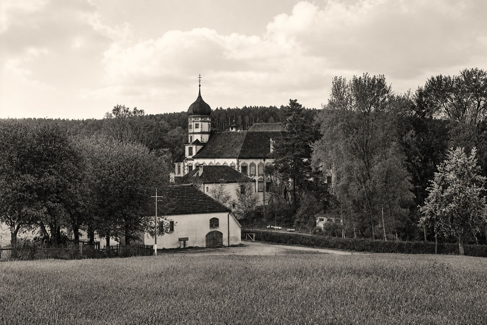 Schloss Klebing - Historische Echtfotokarte, 1934 gelaufen Schloss Klebing im Landkreis Altötting