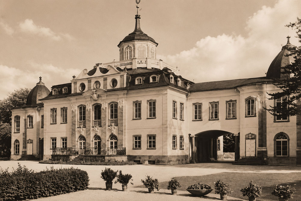 Schloss Wald an der Alz - Historische Echtfotokarte Schloss Wald an der Alz im Landkreis Altötting