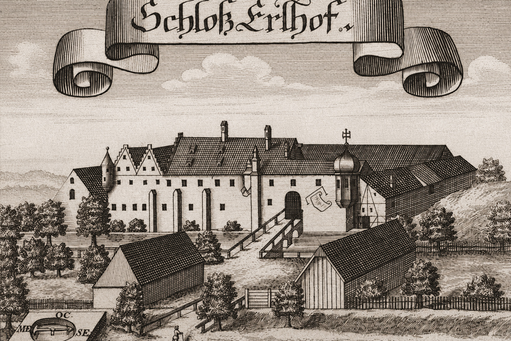 Adelssitz Erlhof (Burg Erlhof, Erlachhof) im Landkreis Eichstätt