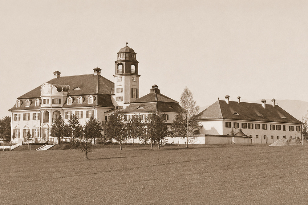 Schloss Neuegling (Neu-Egling) - Historische Aufnahme Schloss Neuegling (Neu-Egling) im Landkreis Garmisch-Partenkirchen