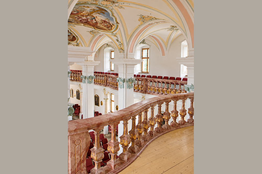 Kloster Polling (ehemaliges Kloster der Benediktiner, dann der Augustiner-Chorherren) im Landkreis Weilheim-Schongau
