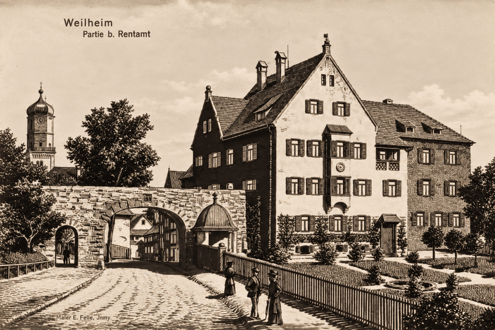 Schloss Weilheim (Pflegschloss, „Hofburg“) im Landkreis Weilheim-Schongau