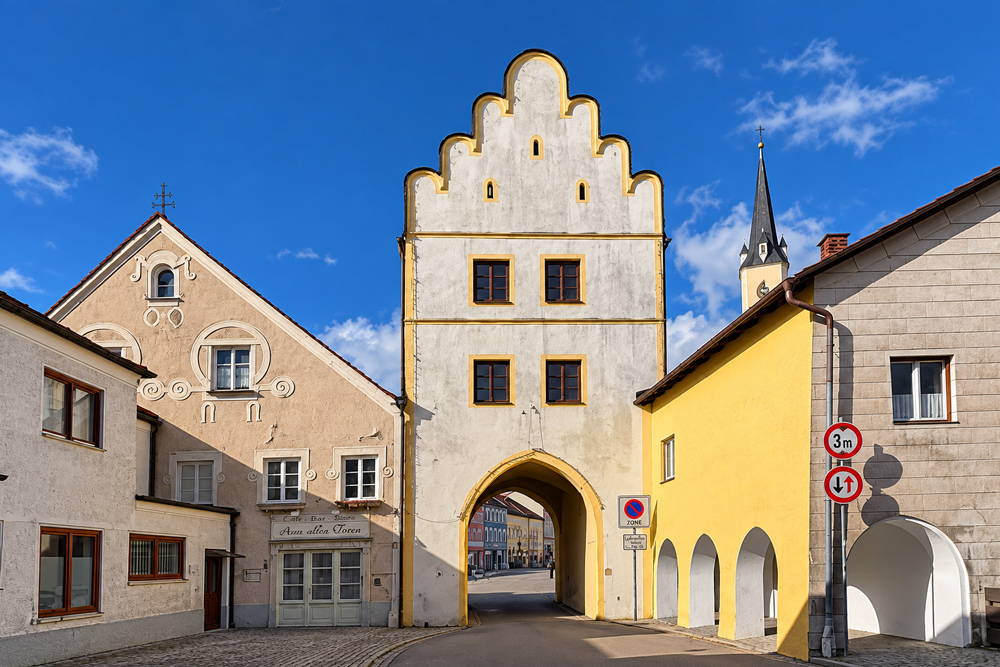 Stadtbefestigung Neumarkt-Sankt Veit - Unteres Markttor Stadtbefestigung Neumarkt-Sankt Veit im Landkreis Mühldorf am Inn